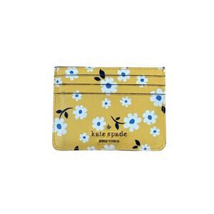 Kate Spade Yellow Floral Card Holder